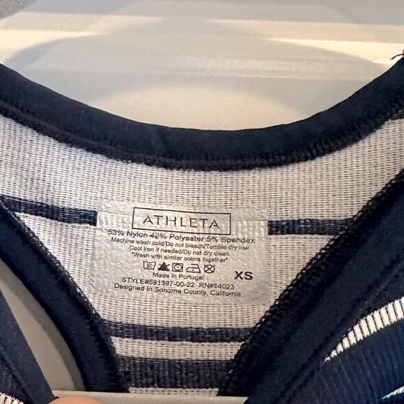 Athleta Seamless Stripe Renew Athletic Tank Top - Picture 4 of 4